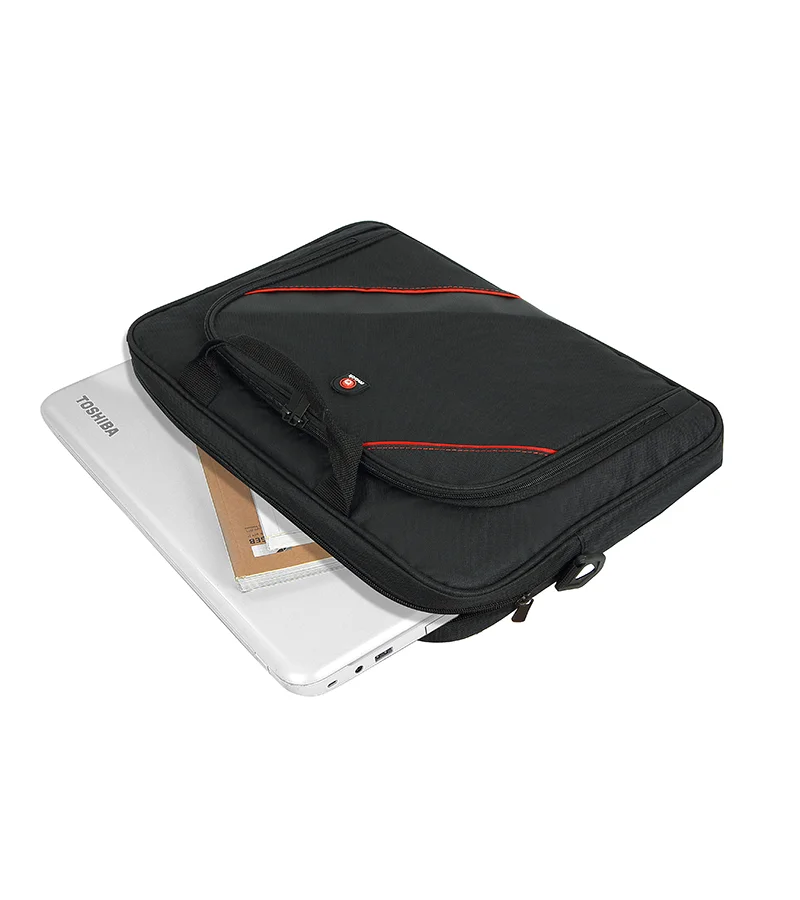 Procity Laptop Çantası Siyah - Kırmızı - Görsel 3